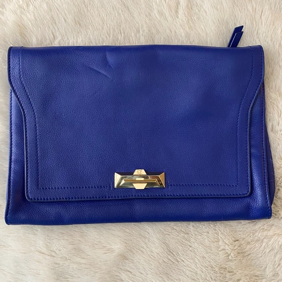 VC Signature Leather Clutch - Picture 1 of 6